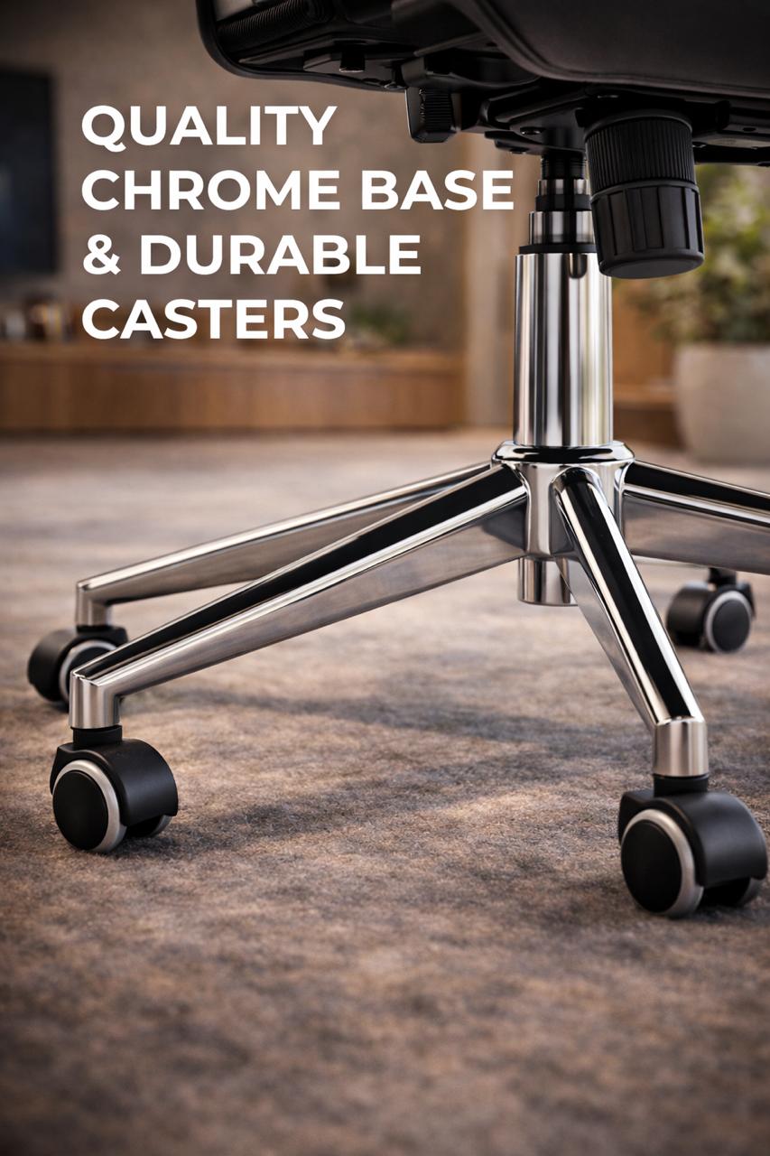 Fauteuil de Direction  Gris: Le Confort Ergonomique au Design Épuré