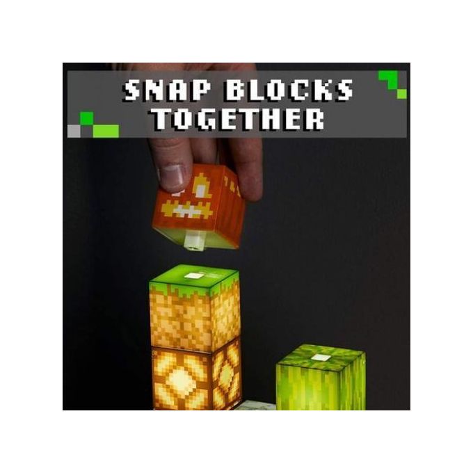 Lampe de construction en blocs 16 blocs lumineux personnalisables - Décoration interactive, jouet, veilleuse pour enfants,