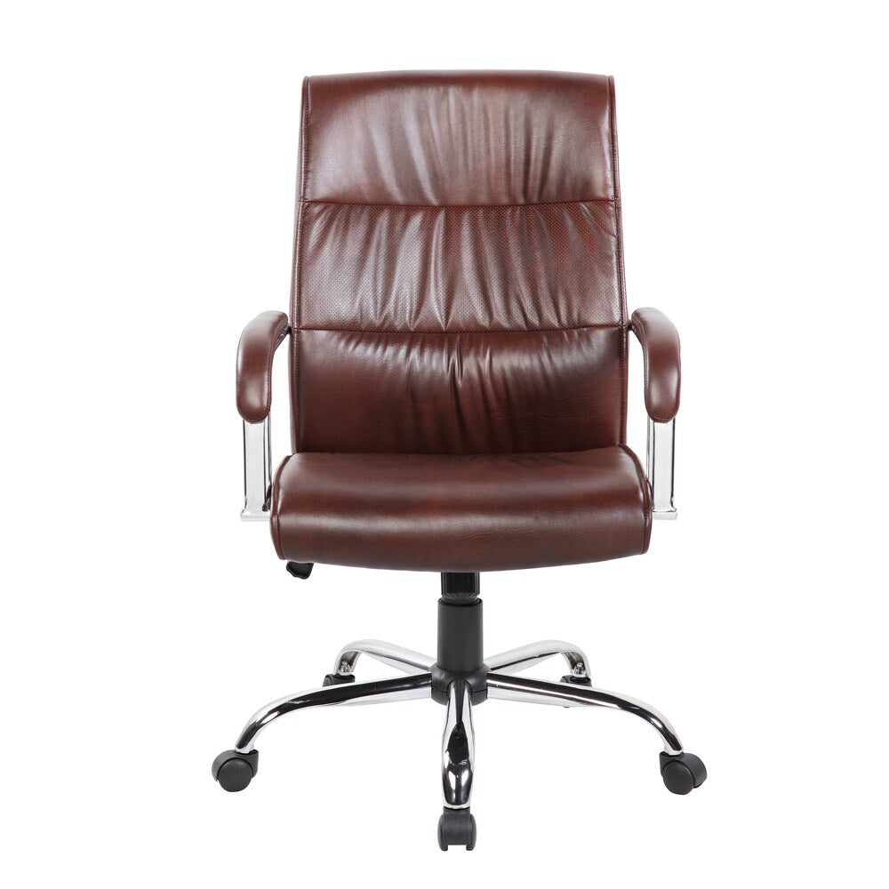 Fauteuil de Direction Marron: Le Charme du « Vintage Moderne » & Confort Ergonomique