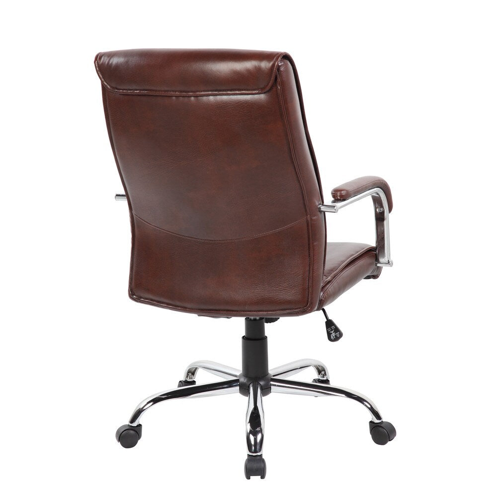 Fauteuil de Direction Marron: Le Charme du « Vintage Moderne » & Confort Ergonomique