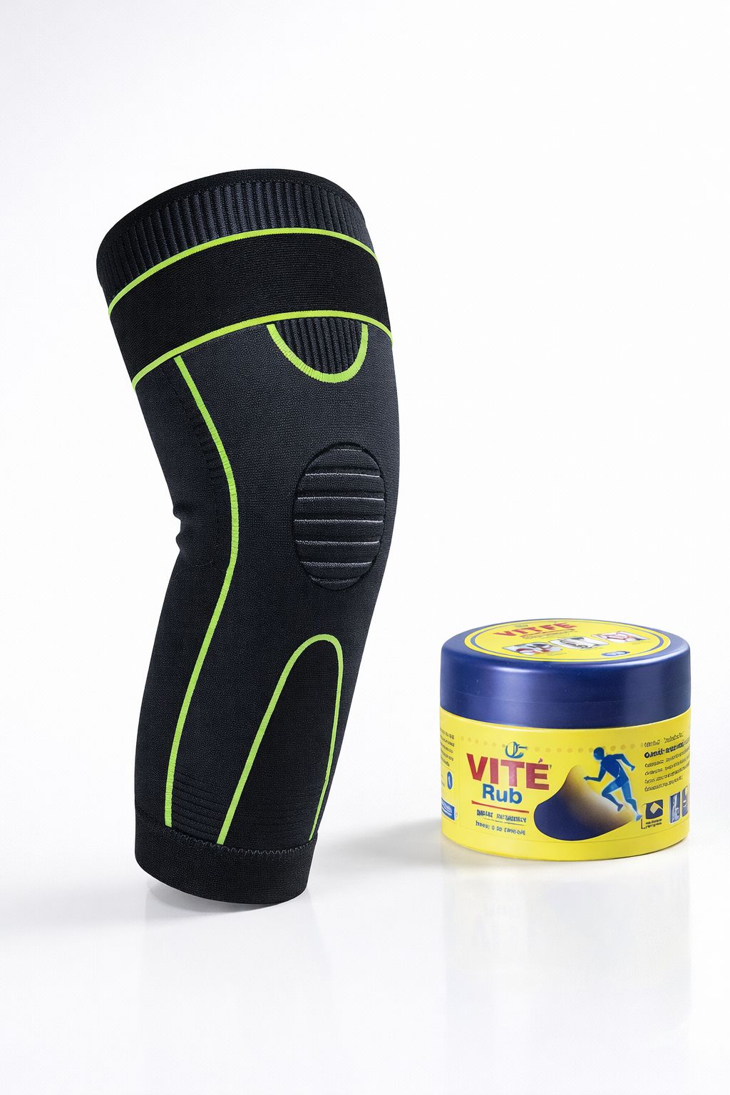 2 Manchons de compression longs pour les jambes,Genouillères douleurs articulaires وسادات دعم من قطعتين لدعامة الركبة كاملة الطول