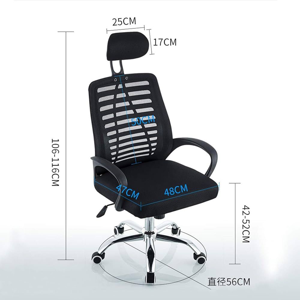 Chaise de Bureau Ergonomique avec Support Lombaire et Appui-tête