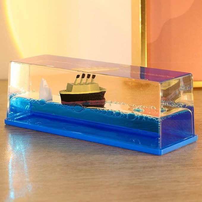Bouteille De Liquide pour Bateau De CroisièRe Titanic, Bateau De Croisière en Acrylique, Décoration de tableau de bord