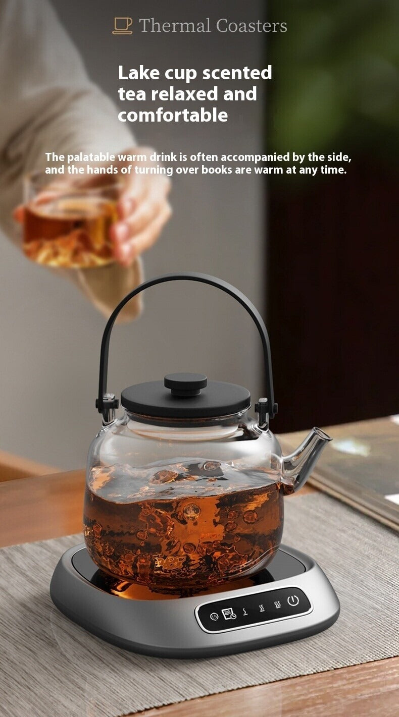 سخان أكواب قهوة ذكي ، يحافظ على درجة حرارة ثابتة.  USB، . ثلاث سرعات للتحكم في التسخين السريع. مصنوع من لوح زجاجي سيراميكي. مزود بخاصية الحماية من انقطاع التيار الكهربائي، ، القهوة، الماء الساخن، وغيرها. مثالي للاستخدام في المنزل، المكتب، أو أثناء السفر.