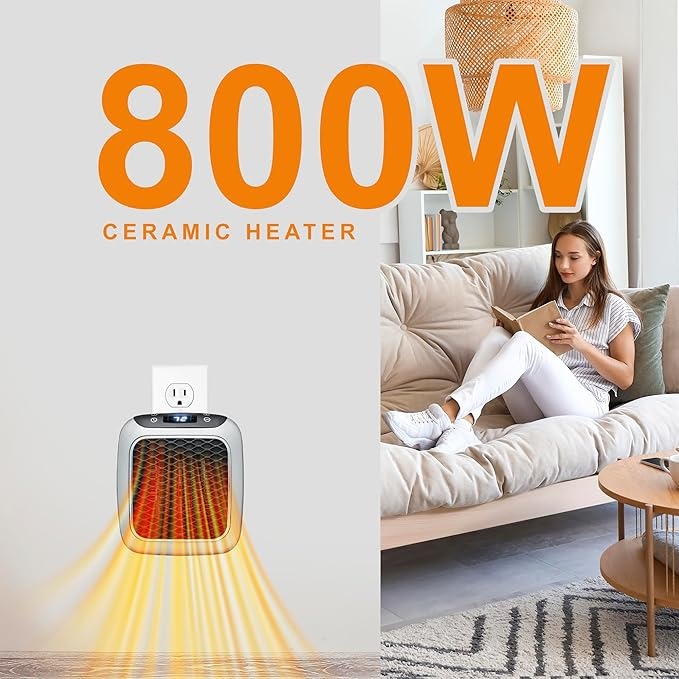 Chauffage électrique portable soufflant —/800 W - Compact et Réglable شوفاج منزلي