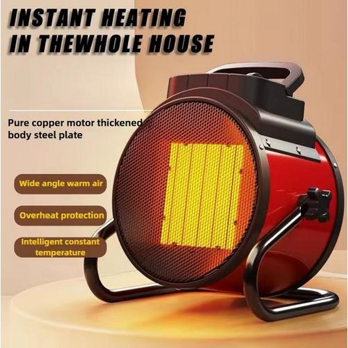 سخان كهربائي 2000 واط، مشع حراري سريع، سخان إضافي بثلاث سرعات، سخان داخلي بحماية من ارتفاع الحرارة