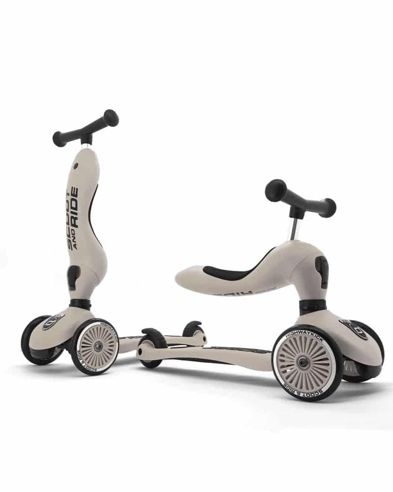 Trotinette 2en1 Highway Kick 1 Scoot and Ride Ash
