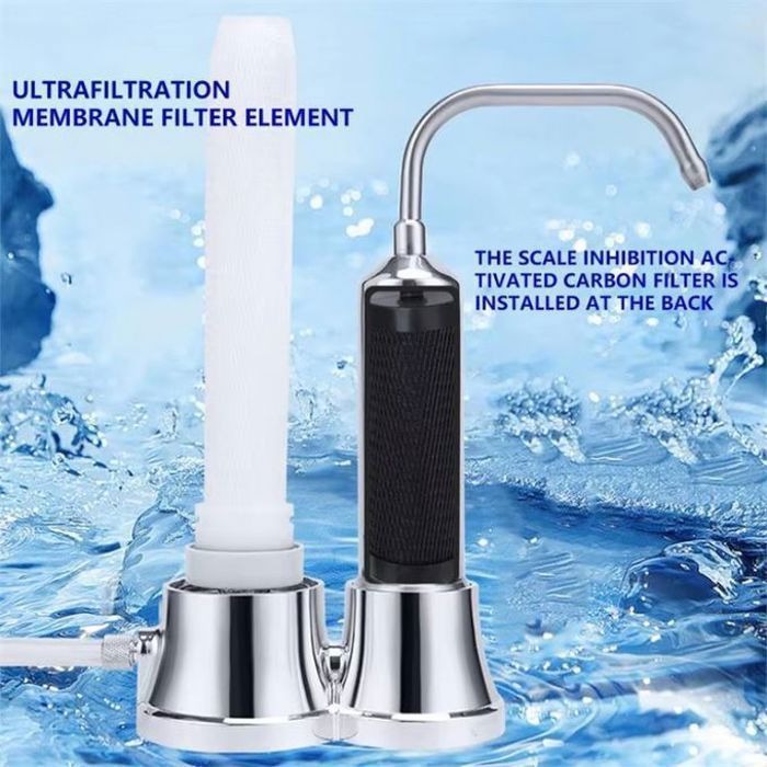 Filtre à eau pour robinet en acier inoxydable