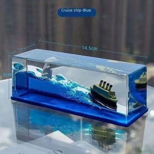 Bouteille De Liquide pour Bateau De CroisièRe Titanic, Bateau De Croisière en Acrylique, Décoration de tableau de bord