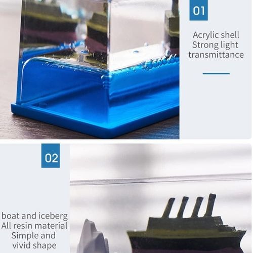 Bouteille De Liquide pour Bateau De CroisièRe Titanic, Bateau De Croisière en Acrylique, Décoration de tableau de bord