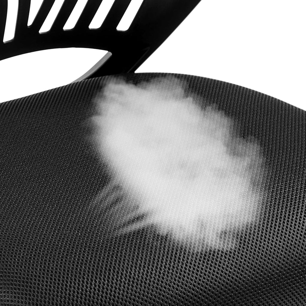 Chaise de bureau sans accoudoirs pour enfants , dossier mi-haut en maille, hauteur réglable avec soutien lombaire, idéale pour les petits espaces,