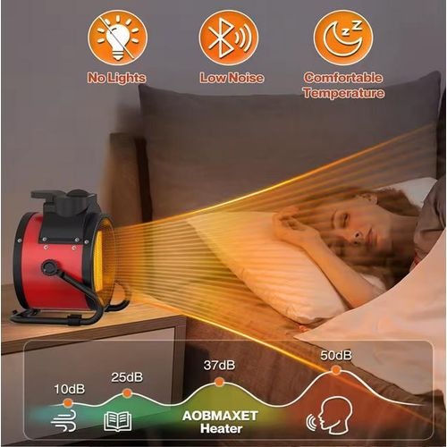 سخان كهربائي 2000 واط، مشع حراري سريع، سخان إضافي بثلاث سرعات، سخان داخلي بحماية من ارتفاع الحرارة