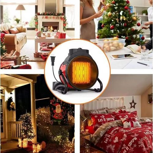 سخان كهربائي 2000 واط، مشع حراري سريع، سخان إضافي بثلاث سرعات، سخان داخلي بحماية من ارتفاع الحرارة