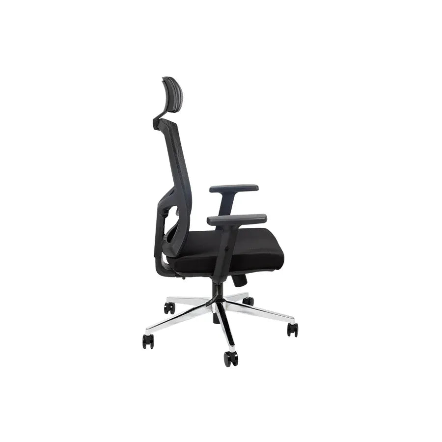 Chaise de bureau en maille rotative moderne pour visiteurs, personnel, ordinateur