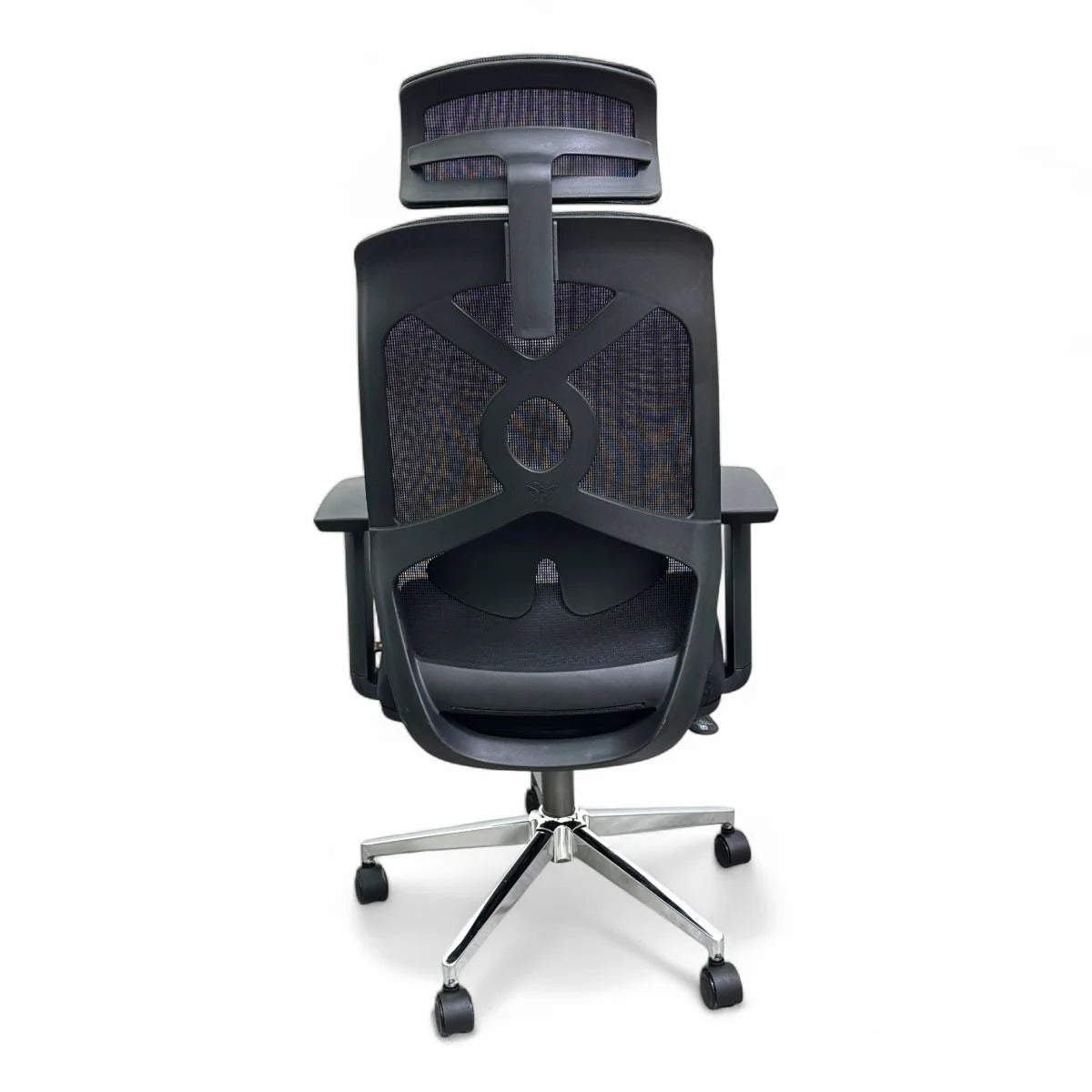 Chaise de bureau ergonomique en maille Pro avec soutien lombaire, pivotante à 360°, dossier haut inclinable