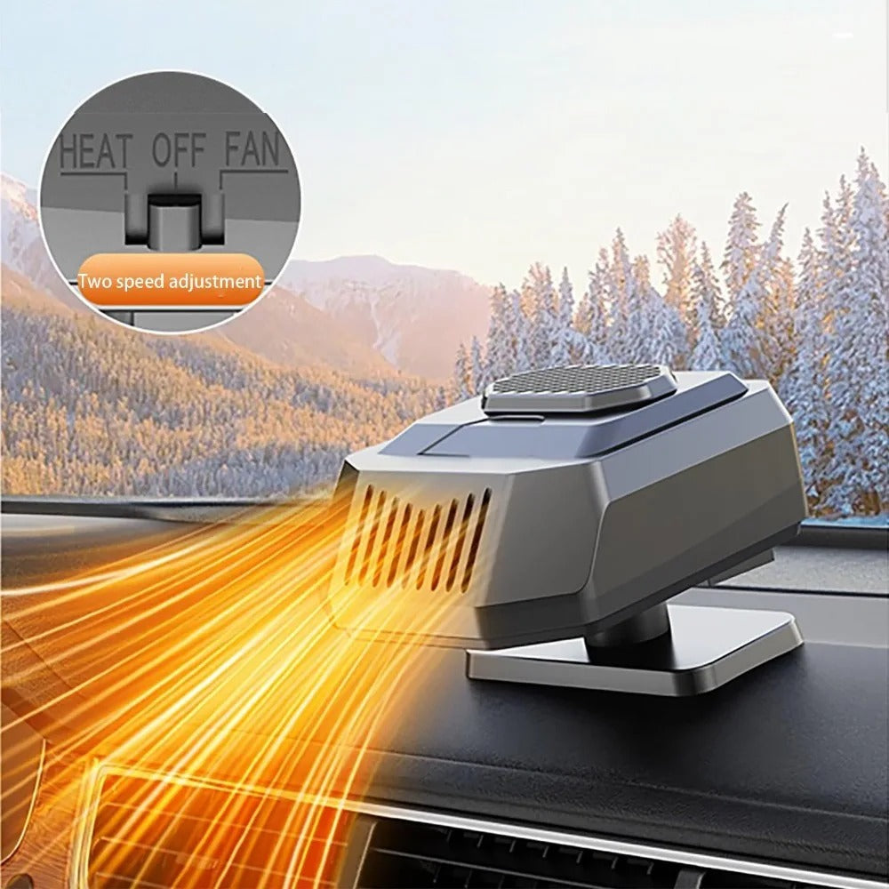 Chauffage de voiture portable 12 V ALLUME CIGARE, système de chauffage à deux vitesses, purificateur d'air .سخان سيارة محمول 12 فولت، مزيل للجليد، نظام تدفئة بسرعتين قابل للتعديل مع جهاز تنقية الهواء،، دافئ في الشتاء