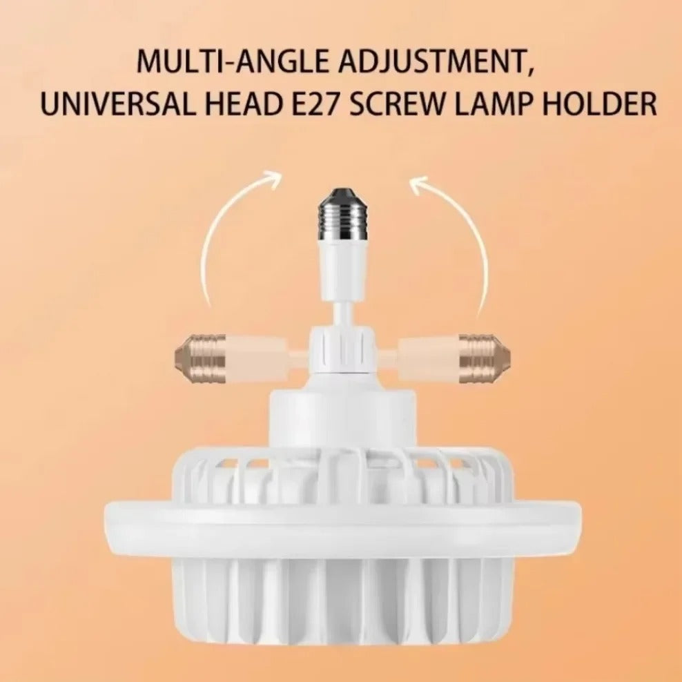 مصباح هواء دافئ بتحكم عن بعد، عالي الطاقة، لتدفئة المنزل بالكامل، مع إمكانية التحكم في شدة الإضاءة، حلزوني الشكل، قاعدة E27،شوفاج مروحة للسقف