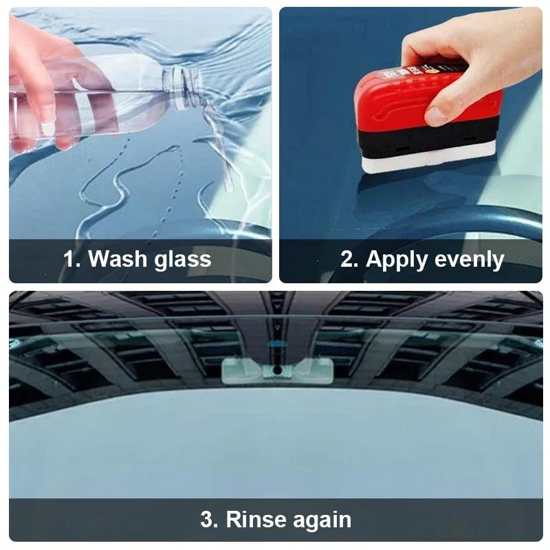 سائل غسيل السيارات لإزالة الضباب عن الزجاج الأمامي، فرشاة تنظيف طبقة الزيت، منظف زجاج المرايا، أداة تلميع مضادة للضباب، إكسسوارات السيارات