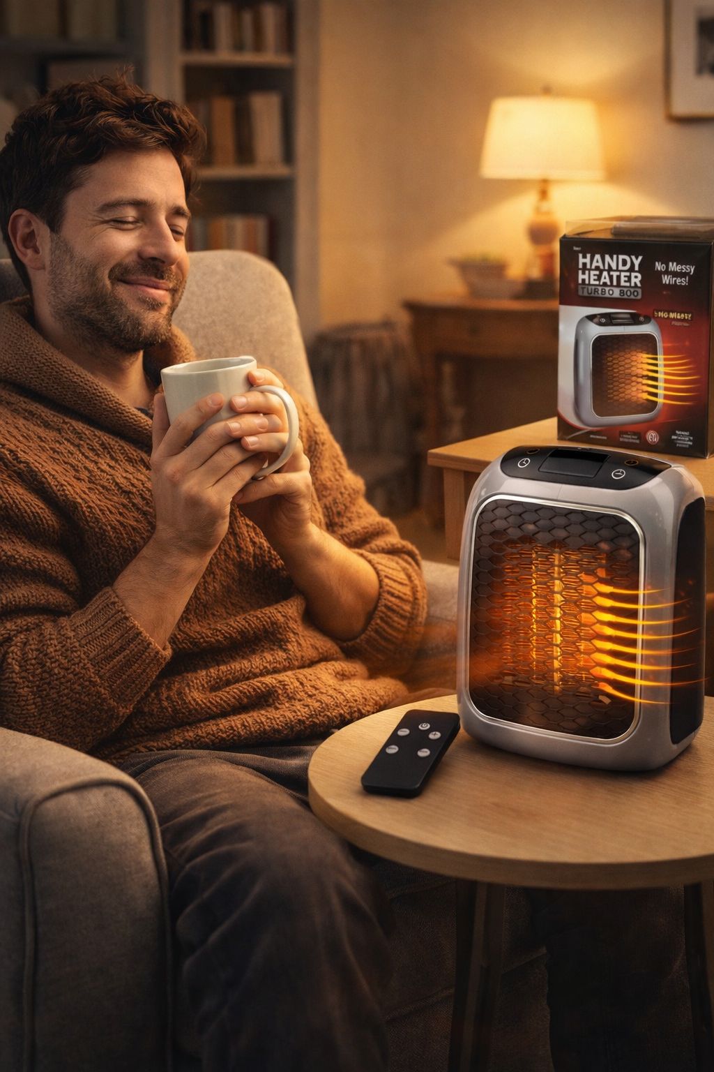 Chauffage électrique portable soufflant —/800 W - Compact et Réglable شوفاج منزلي