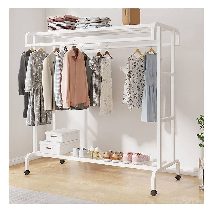 Portant à vêtements portable,  rangement, présentoir commercial