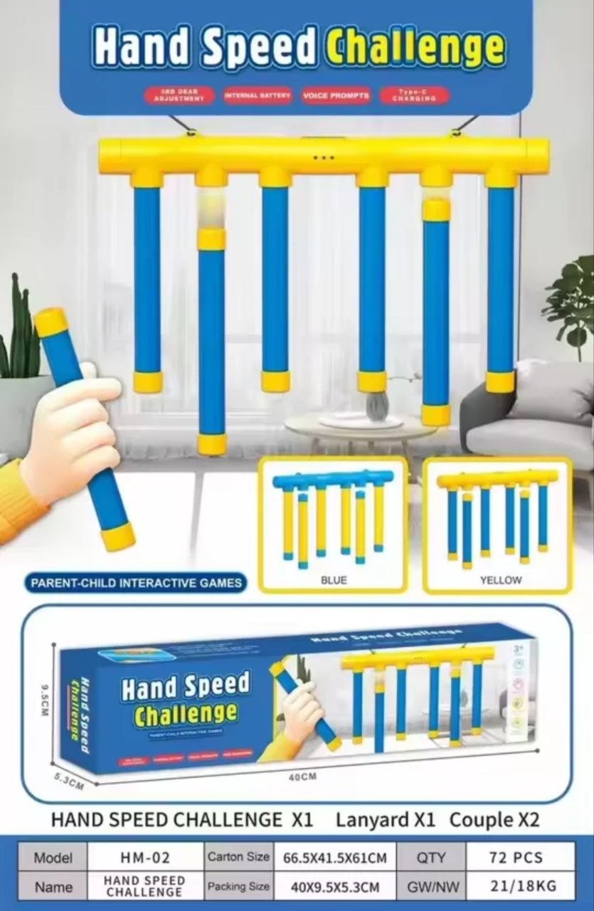 Jeu de bâtons de chute de défi, jouet d'entraînement pour enfants, capacité de réaction éducative, jouet interactif Parent-enfant