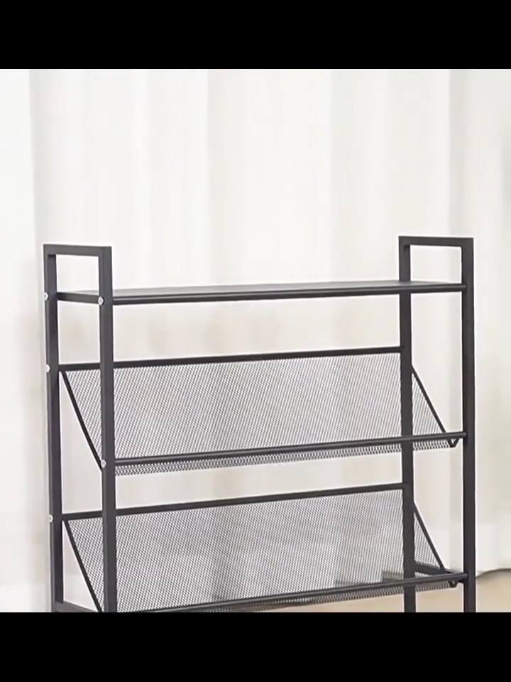 Étagère à chaussures ultra-mince à plusieurs niveaux, meuble de porte étroit et peu encombrant, idéal pour les petites portes d'entrée