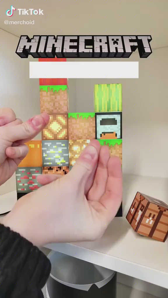 Lampe de construction en blocs 16 blocs lumineux personnalisables - Décoration interactive, jouet, veilleuse pour enfants,